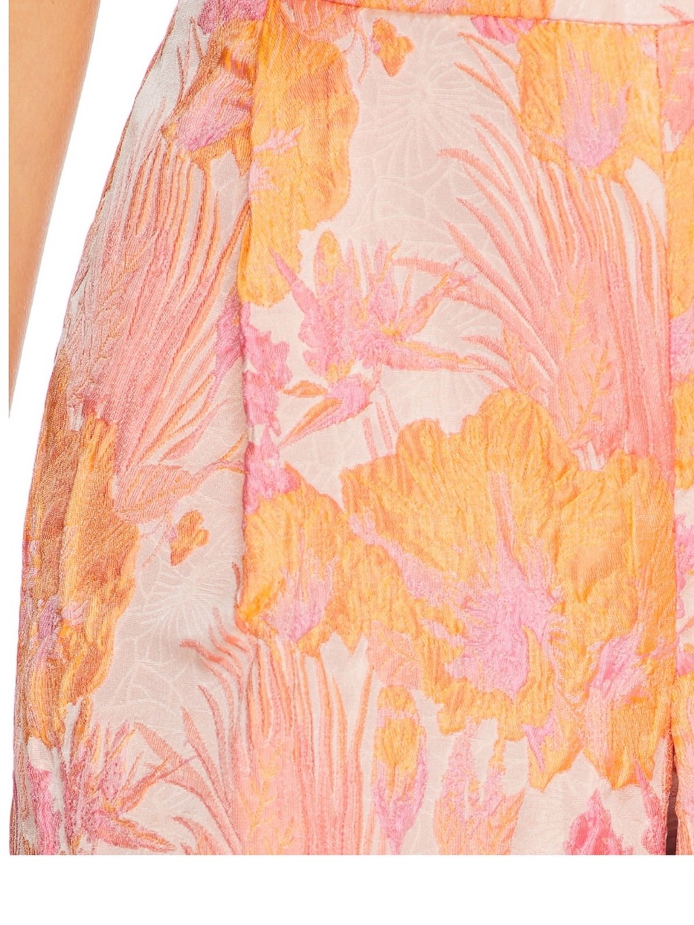 Amanda Uprichard Pink and Orange Floral Short Set - Womens - Picture 2 of 10